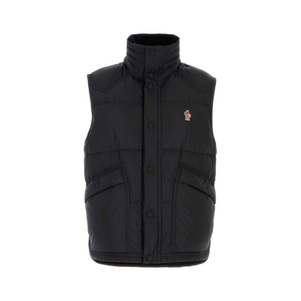 Moncler Grenoble Men Black Polyester Sleeveless Evans Down Jacket